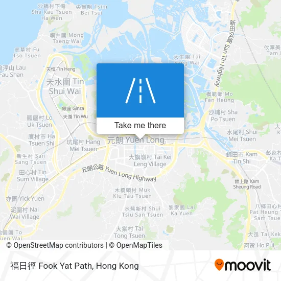 福日徑 Fook Yat Path map