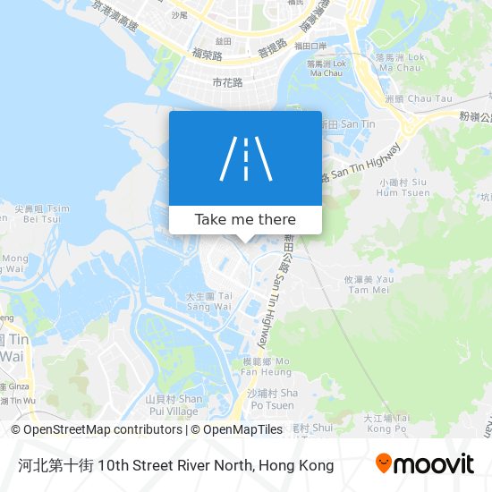 河北第十街 10th Street River North map