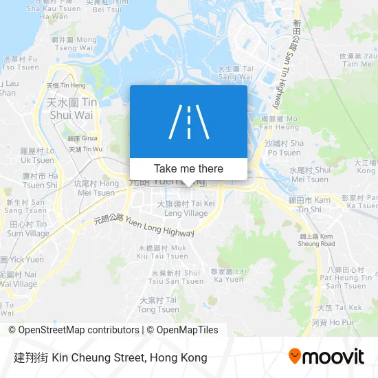 建翔街 Kin Cheung Street map