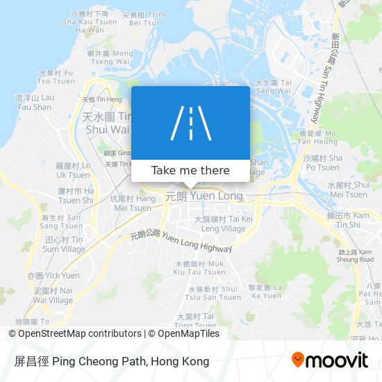屏昌徑 Ping Cheong Path map