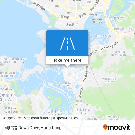 朝暉路 Dawn Drive map