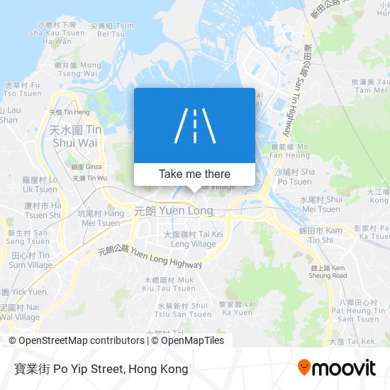 寶業街 Po Yip Street map