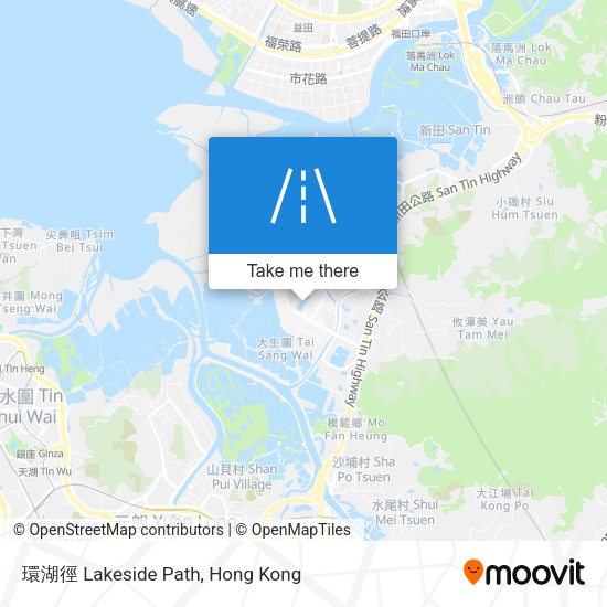 環湖徑 Lakeside Path地圖