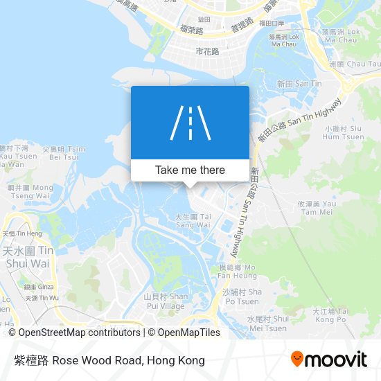 紫檀路 Rose Wood Road map