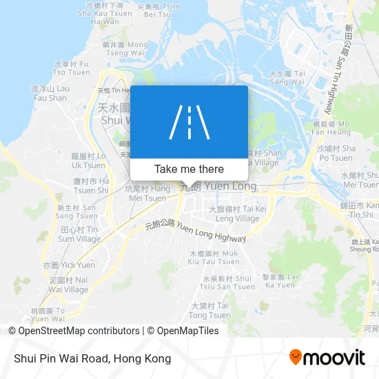 水邊圍路 Shui Pin Wai Road map