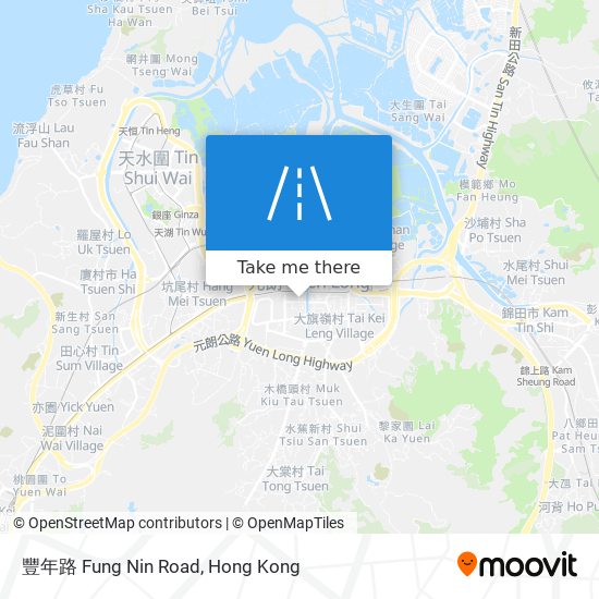 豐年路 Fung Nin Road map