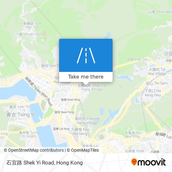 石宜路 Shek Yi Road map