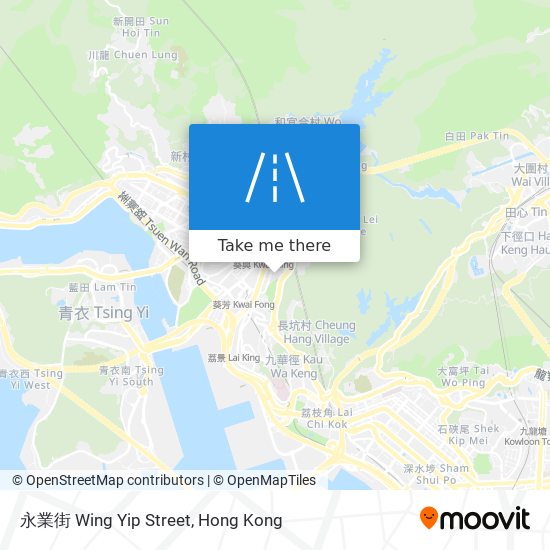 永業街 Wing Yip Street map