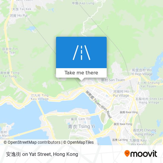 安逸街 on Yat Street map