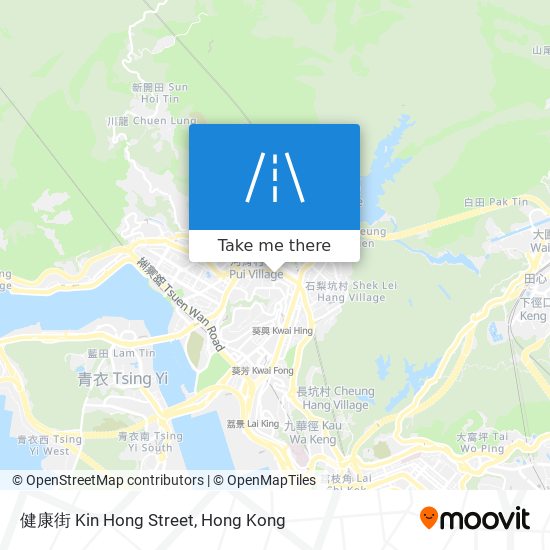 健康街 Kin Hong Street map