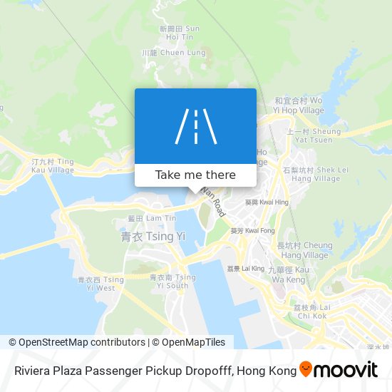 Riviera Plaza Passenger Pickup Dropofff map