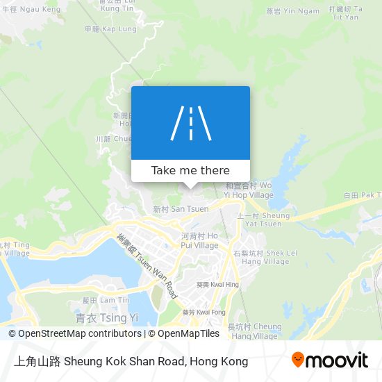 上角山路 Sheung Kok Shan Road map