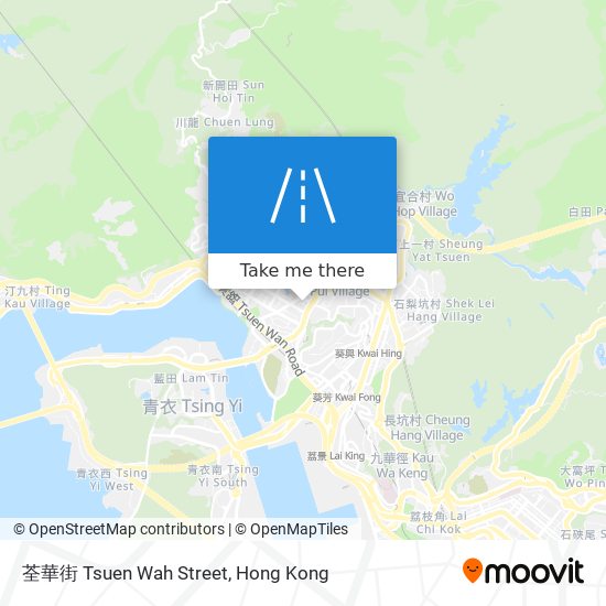 荃華街 Tsuen Wah Street map