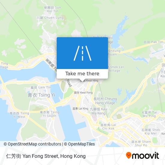 仁芳街 Yan Fong Street map