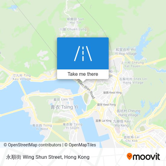 永順街 Wing Shun Street map