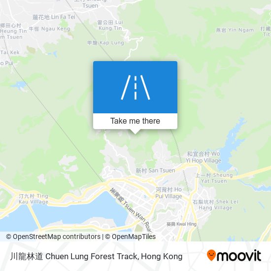 川龍林道 Chuen Lung Forest Track map