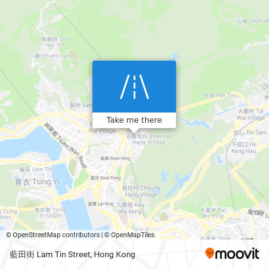 藍田街 Lam Tin Street map