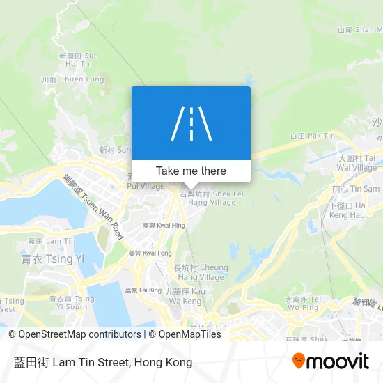 藍田街 Lam Tin Street map