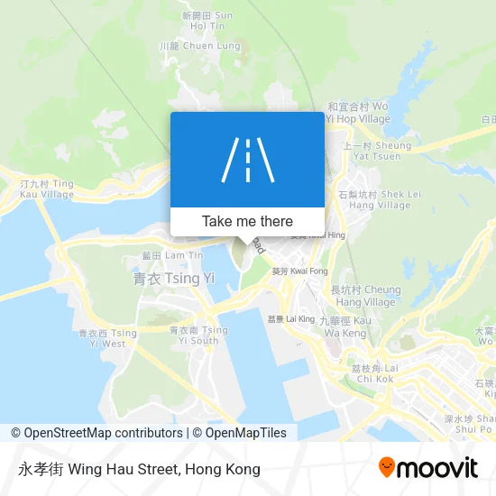 永孝街 Wing Hau Street map