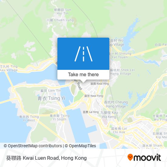 葵聯路 Kwai Luen Road map