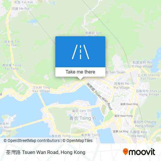 荃灣路 Tsuen Wan Road map