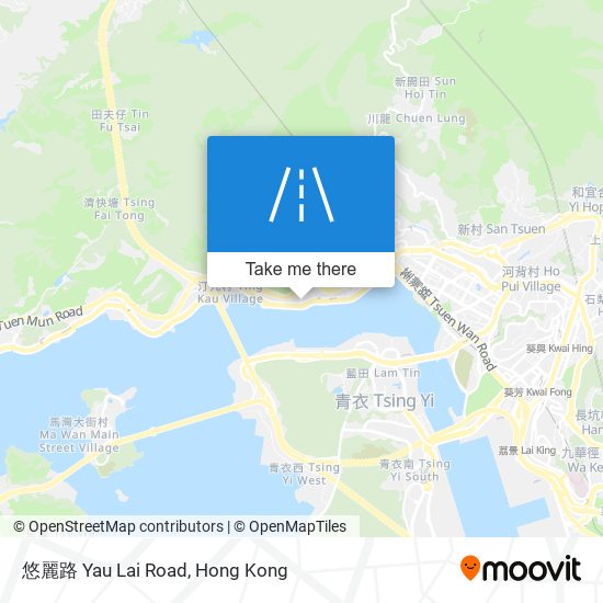 悠麗路 Yau Lai Road map