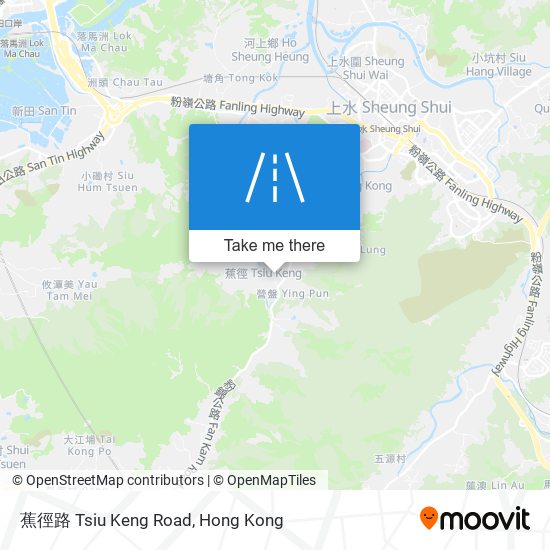 蕉徑路 Tsiu Keng Road map