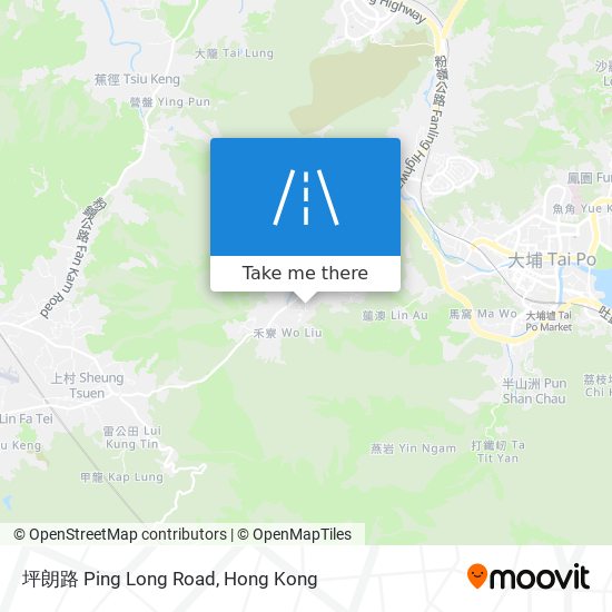 坪朗路 Ping Long Road map