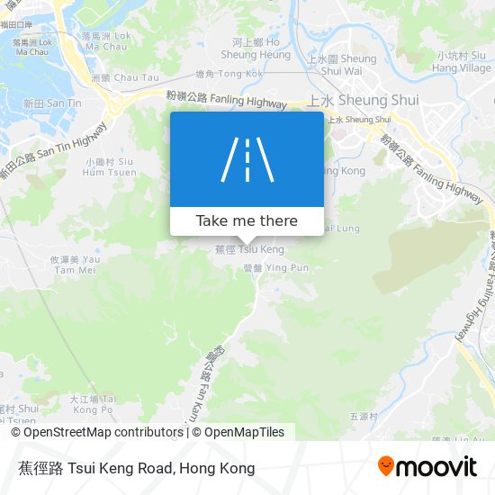 蕉徑路 Tsui Keng Road map