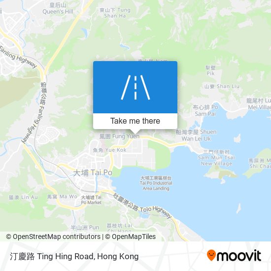 汀慶路 Ting Hing Road map