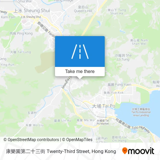康樂園第二十三街 Twenty-Third Street地圖