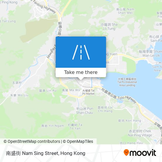 南盛街 Nam Sing Street map