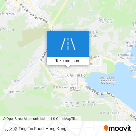 汀太路 Ting Tai Road map