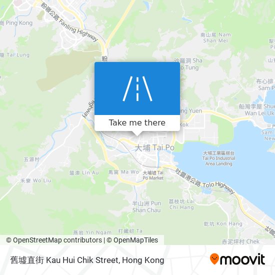 舊墟直街 Kau Hui Chik Street map