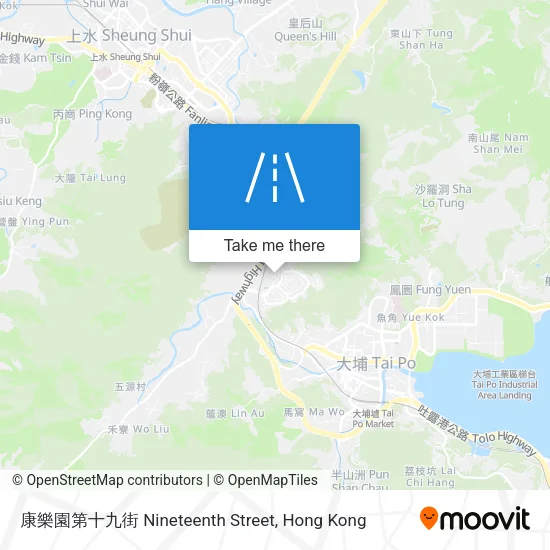 康樂園第十九街 Nineteenth Street地圖
