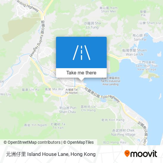 元洲仔里 Island House Lane map