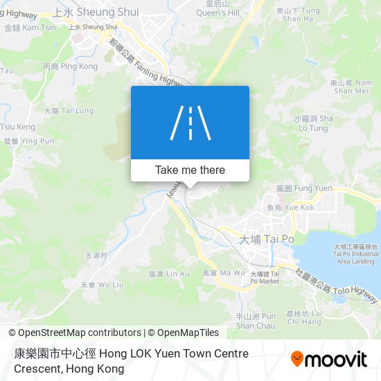 康樂園市中心徑 Hong LOK Yuen Town Centre Crescent map