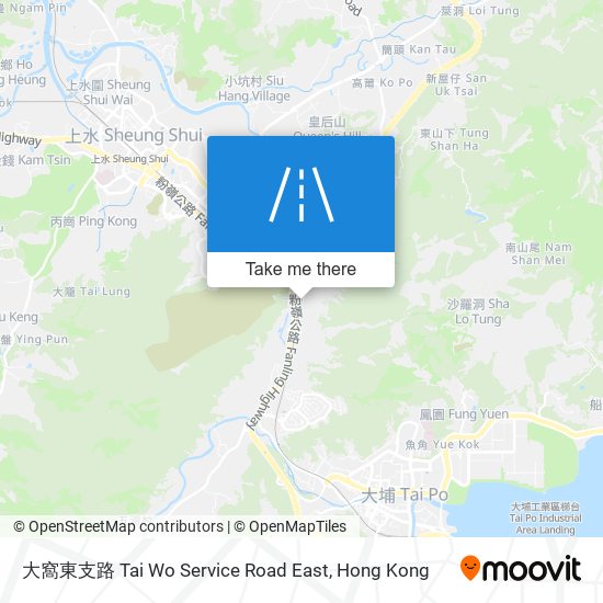 大窩東支路 Tai Wo Service Road East map