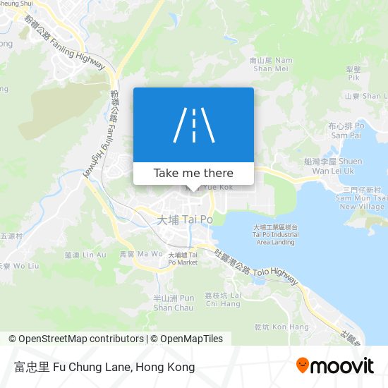 富忠里 Fu Chung Lane map