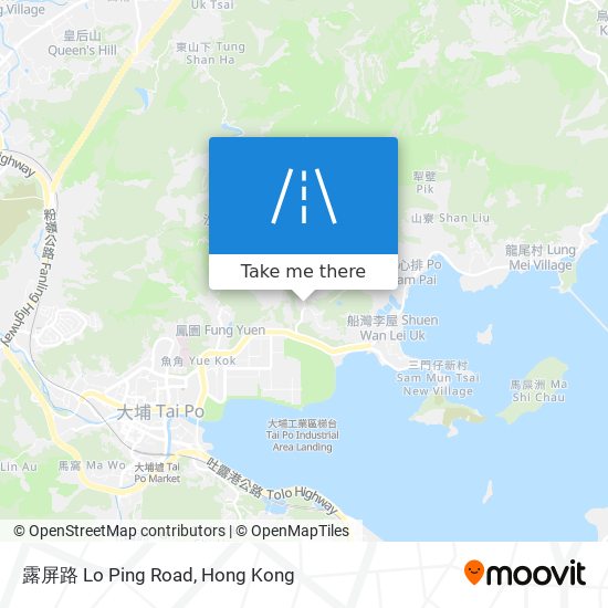 露屏路 Lo Ping Road map