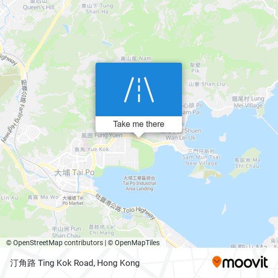 汀角路 Ting Kok Road map