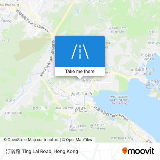 汀麗路 Ting Lai Road map