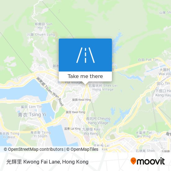 光輝里 Kwong Fai Lane map
