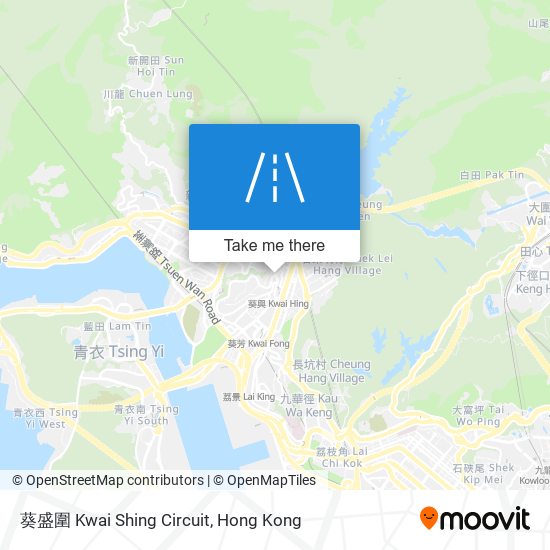 葵盛圍 Kwai Shing Circuit map