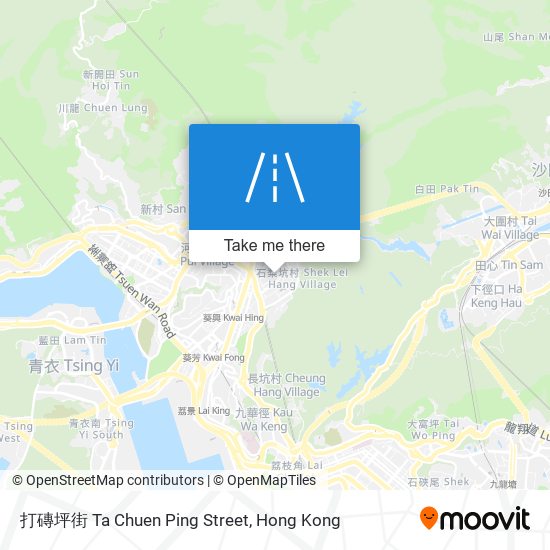 打磚坪街 Ta Chuen Ping Street map