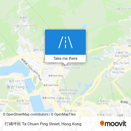 打磚坪街 Ta Chuen Ping Street map
