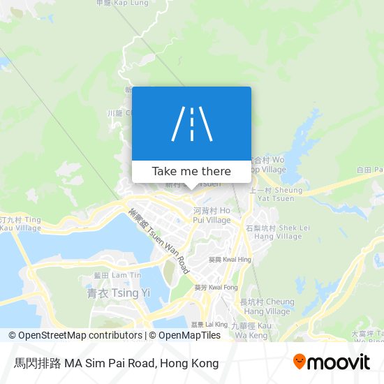 馬閃排路 MA Sim Pai Road map