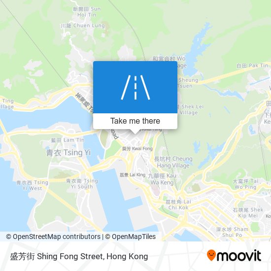 盛芳街 Shing Fong Street map