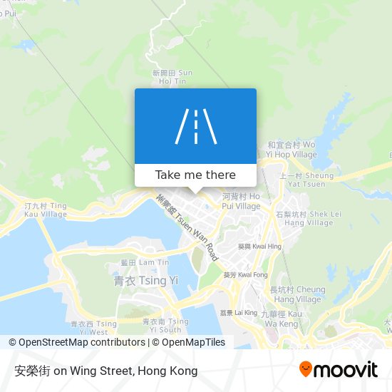 安榮街 on Wing Street map