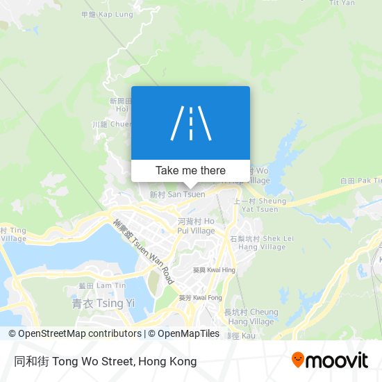 同和街 Tong Wo Street map